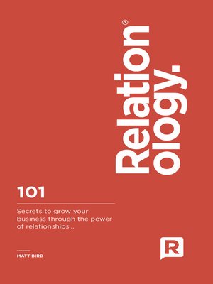 cover image of Relationology